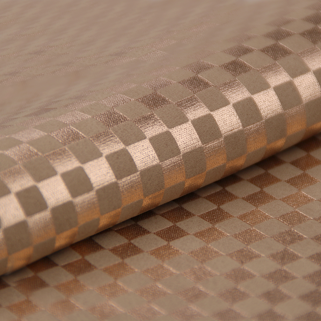 Sintetico Soft Ajedrez Beige Cobre