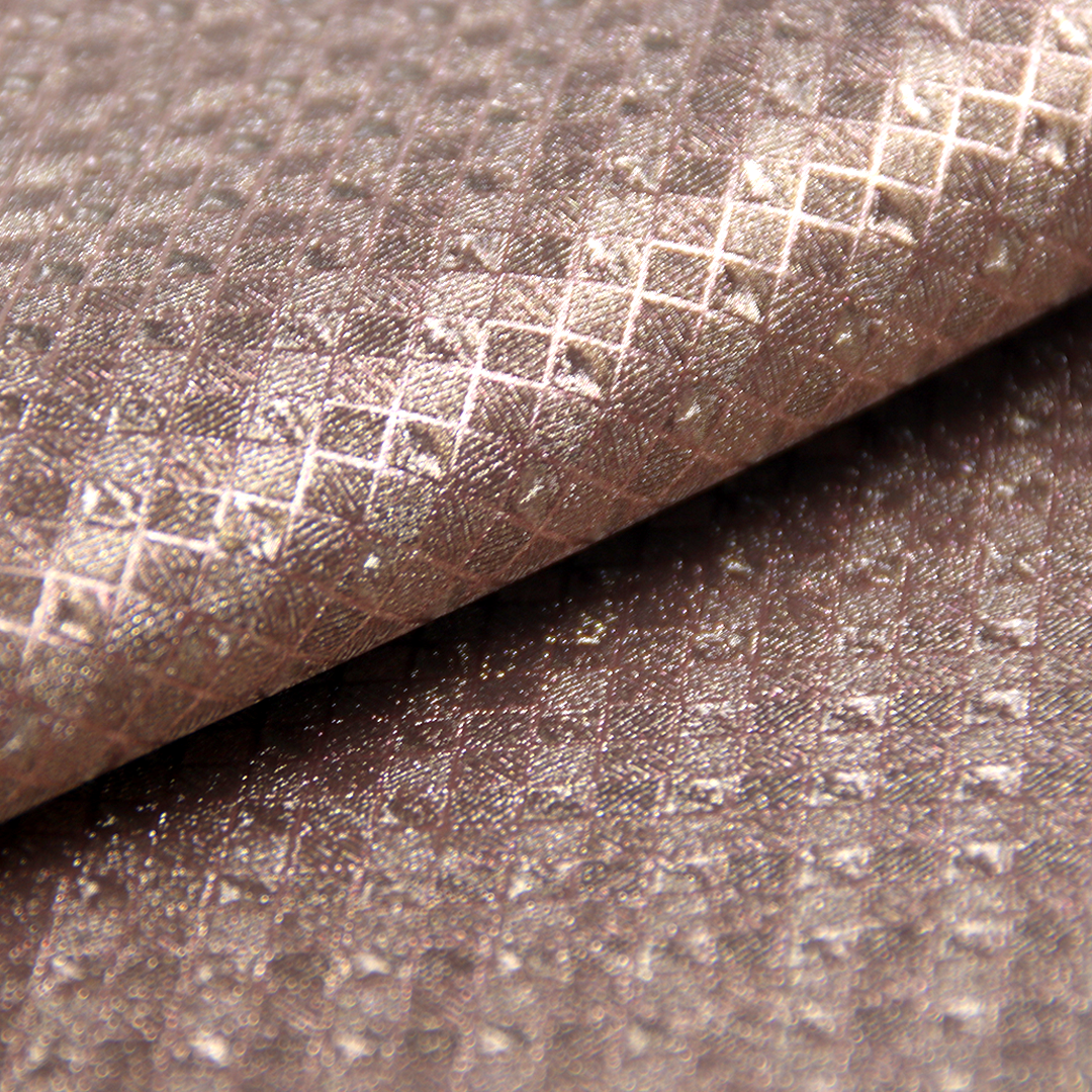 Synthetic Candy Brocade Rose Gold