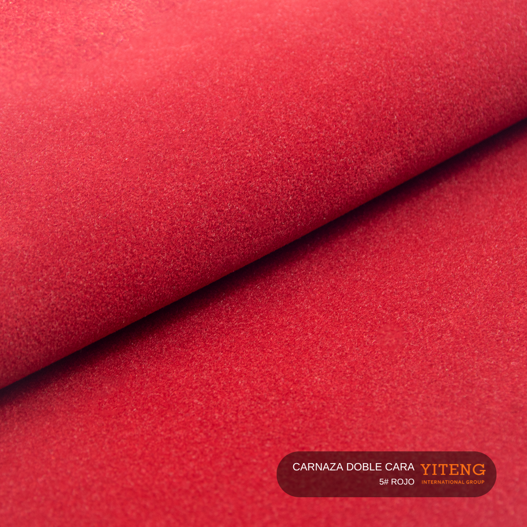 Sintetico Carnaza Doble Cara Rojo