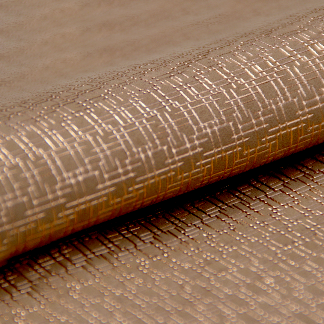 Sintetico Soft Deco Chocolate Dorado