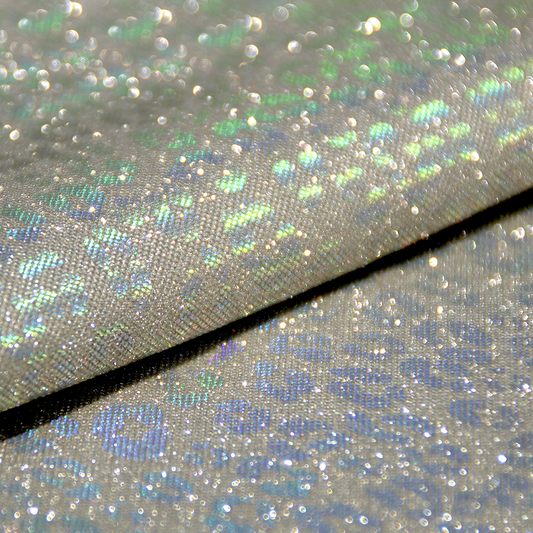 Sintetico Candy Leopardo Iridiscente Verde