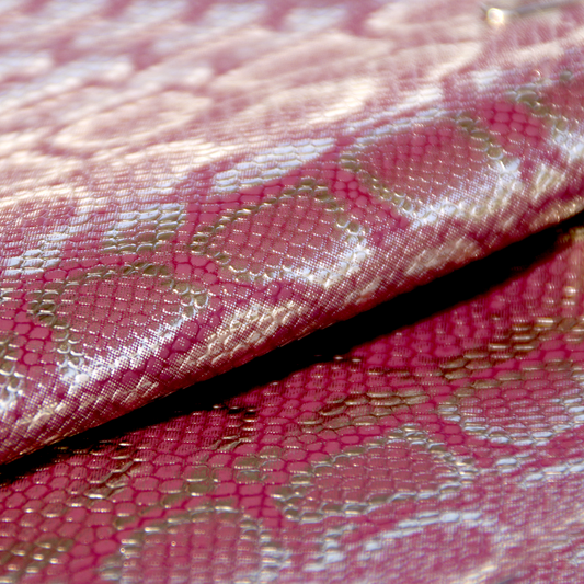 Sintetico Piel de Anaconda Rojo