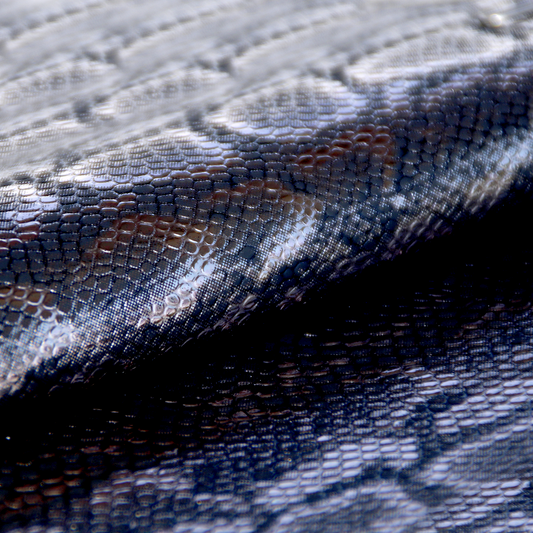 Sintetico Piel de Anaconda Negro