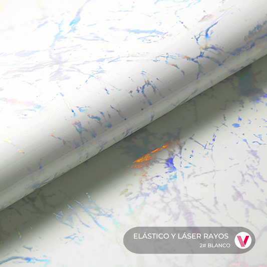 Elastico Laser Rayos Blanco